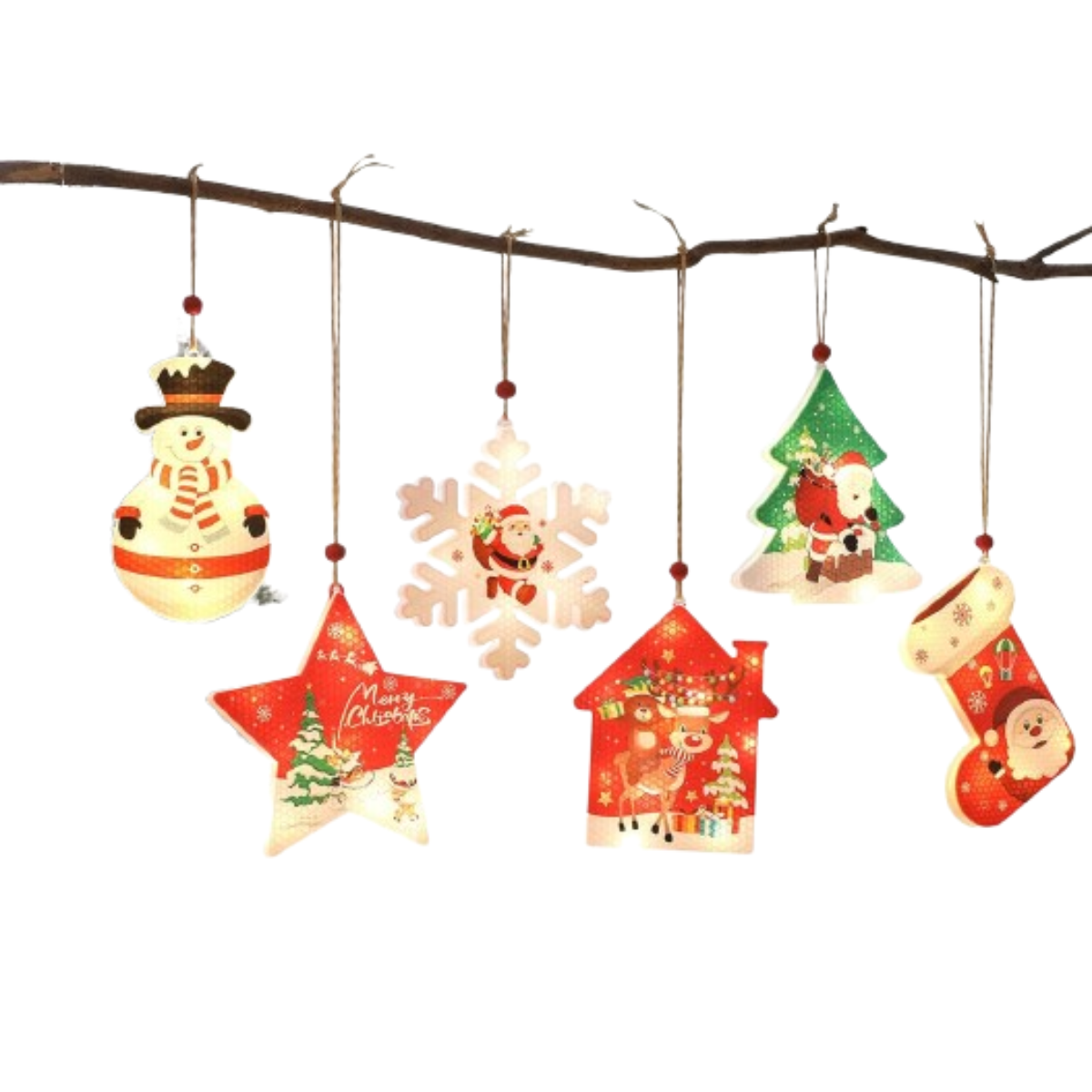 Paquete de 6 Luces Decorativas Navideñas — imagen 1