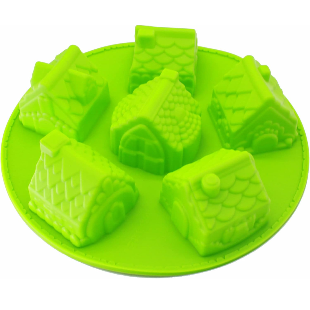Moldes 6 Casitas Navideñas para Repostería — imagen 1