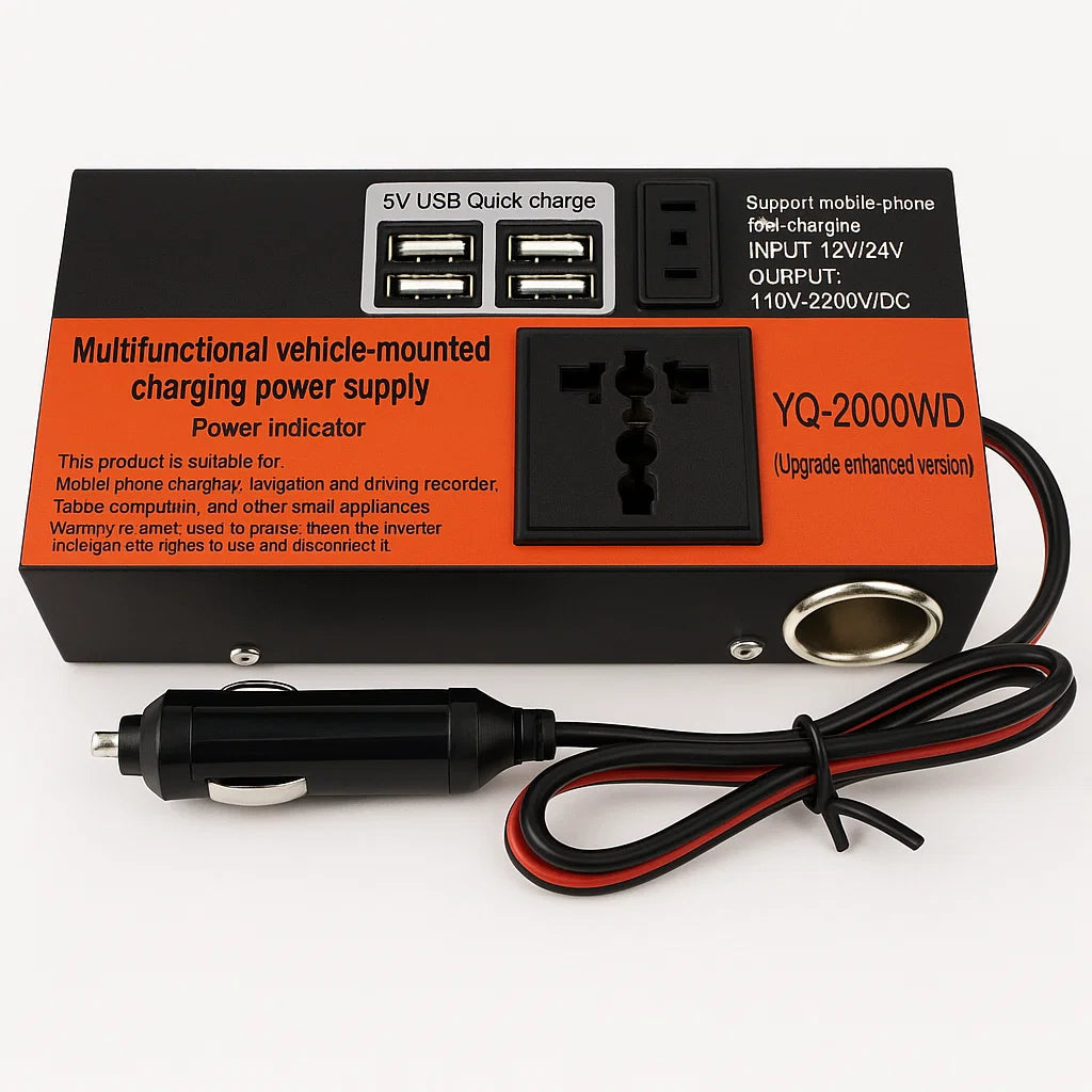Inversor 200W - Convierte Energía de Auto a Electricidad — imagen 1