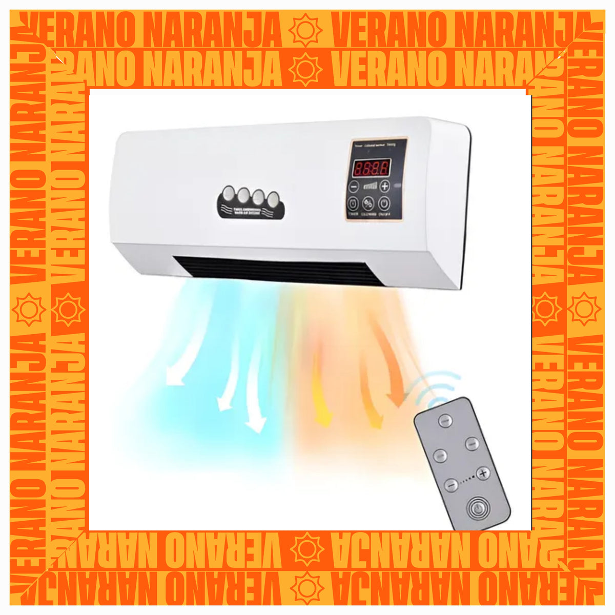 Ventilador 2 en 1 - Aire Caliente y Frío — imagen 1
