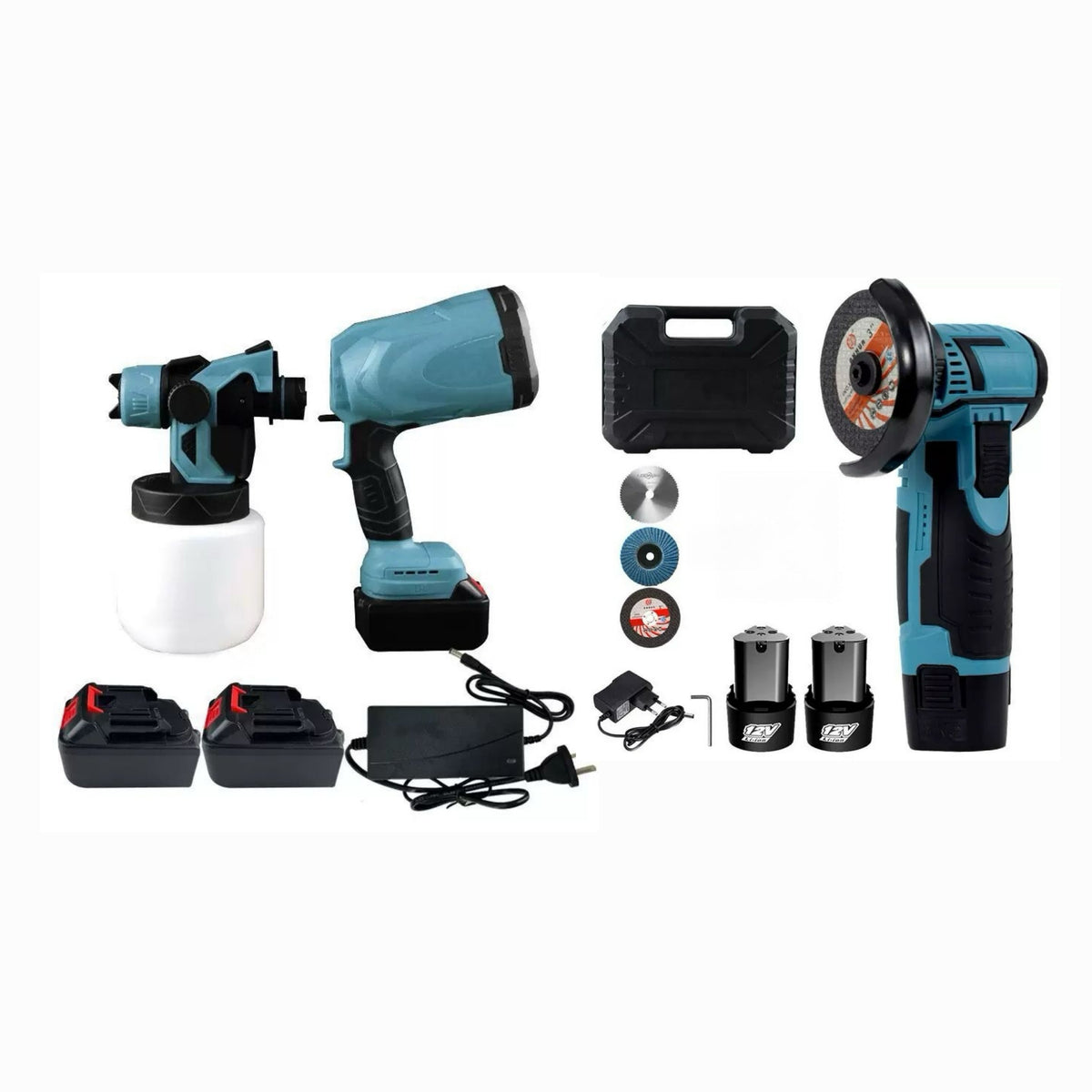 Compresor + Amoladora Angular - Kit Profesional 2 en 1 — imagen 1