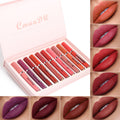 Set 10 Labiales Mate Anti-transferencia Impermeable