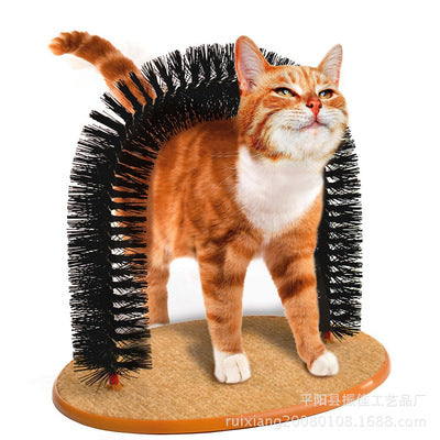Cepillo Masajeador para Gatos con Juguete y Rascador