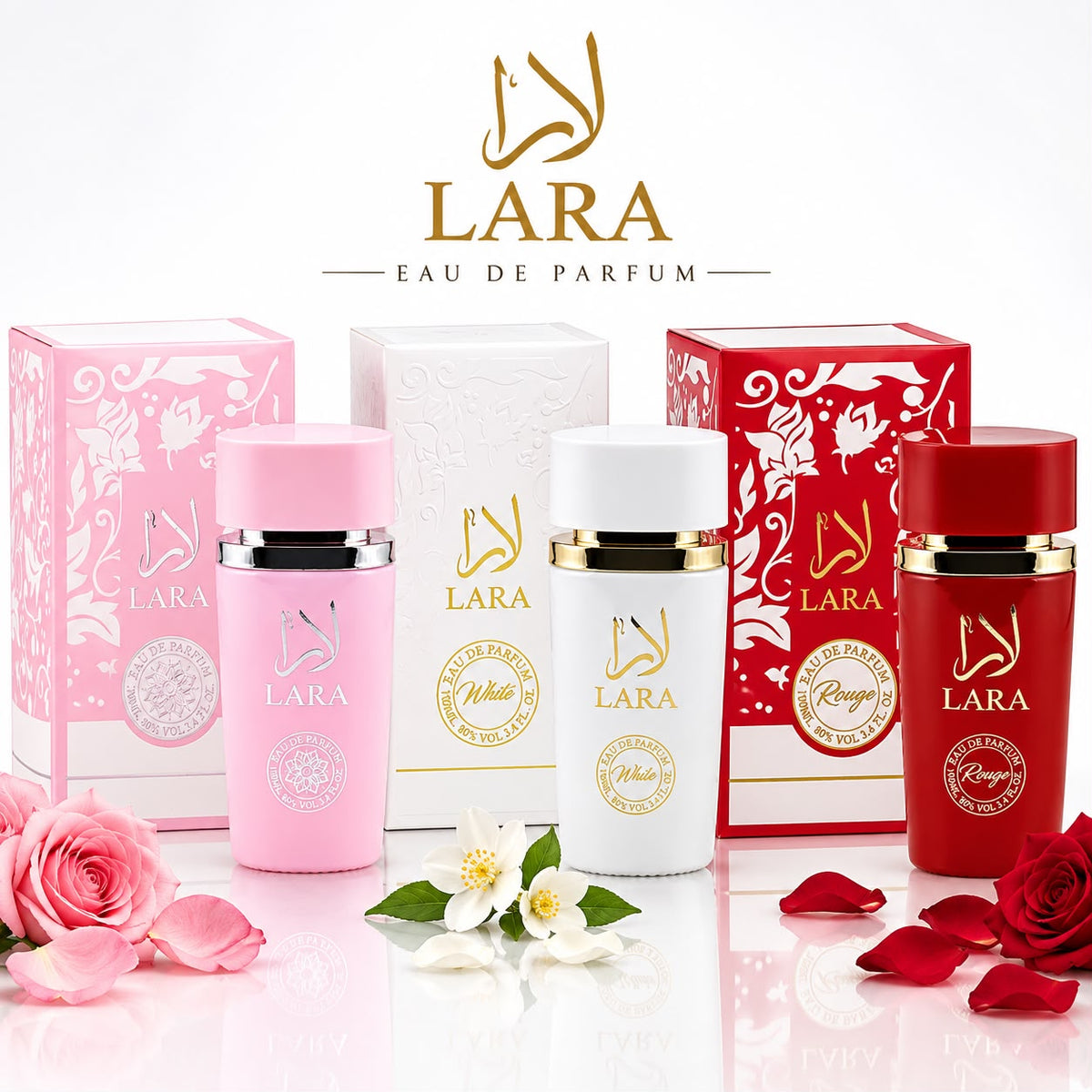 Pack 3 Perfumes Pink, White y Rouge — imagen 1