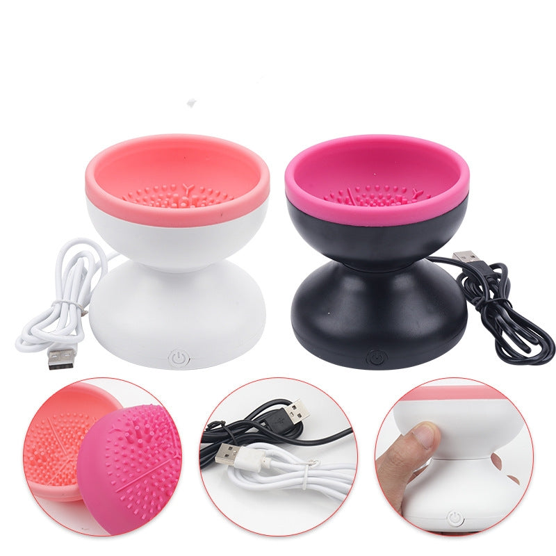 Limpiador Eléctrico Automático para Brochas de Maquillaje USB