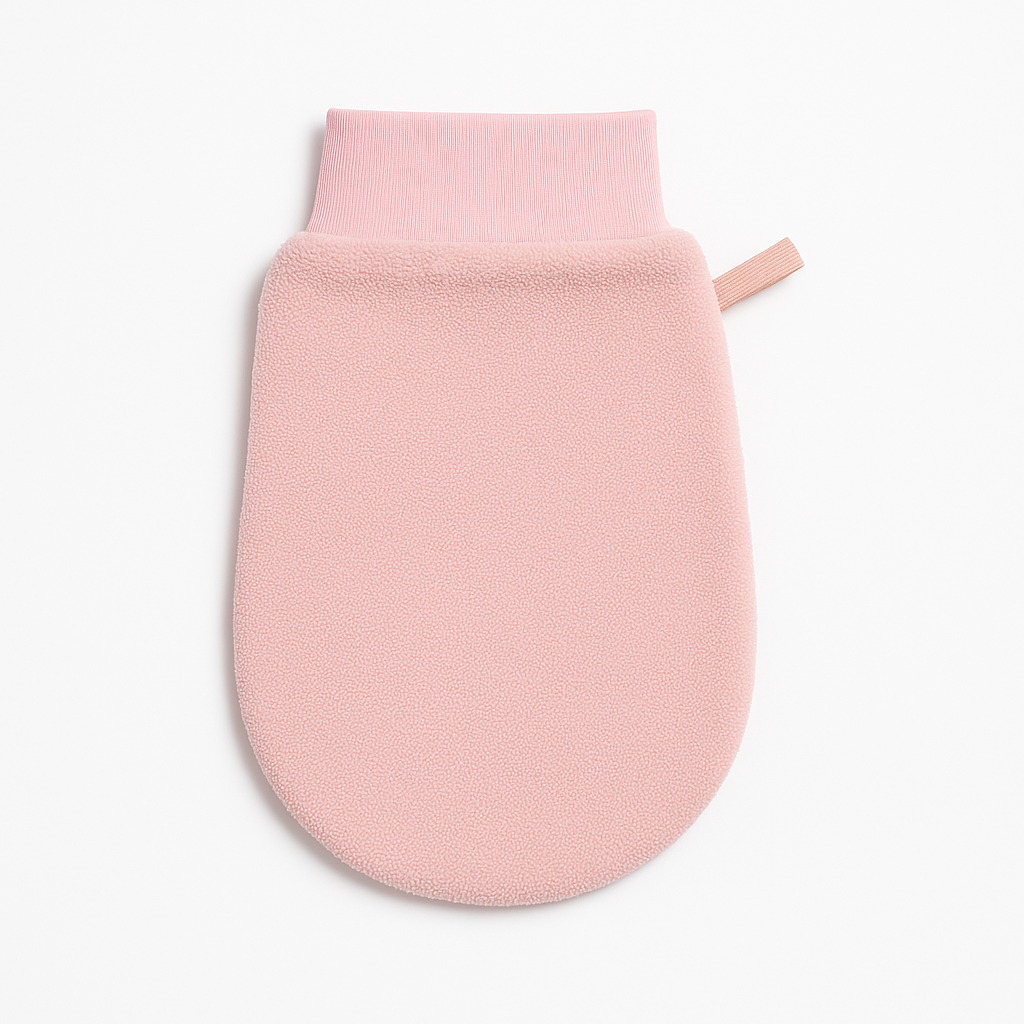 Guantes de Baño Exfoliantes de Arena y Barro (Rosa 14x21cm)