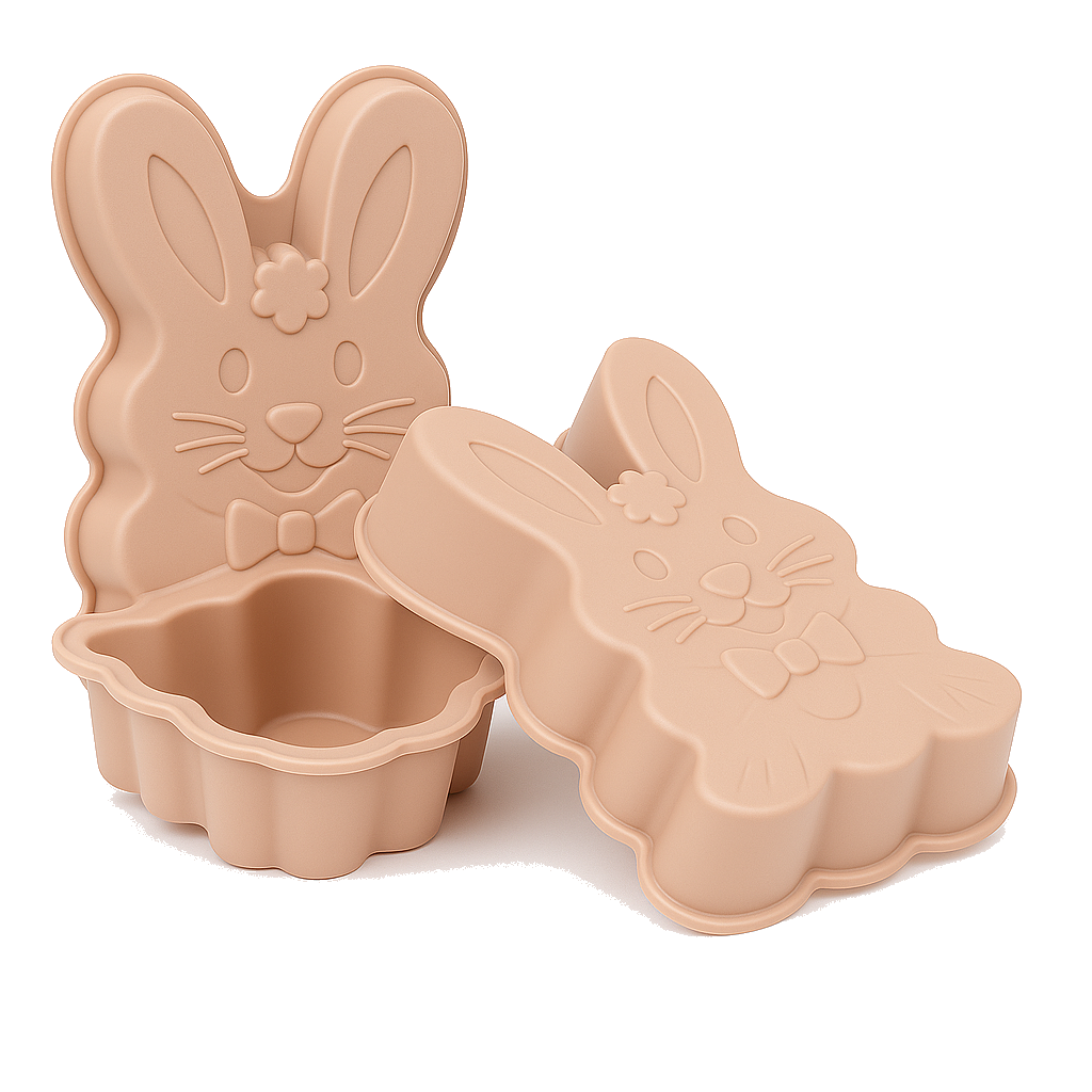 Molde Silicona Conejito Elegante para Repostería