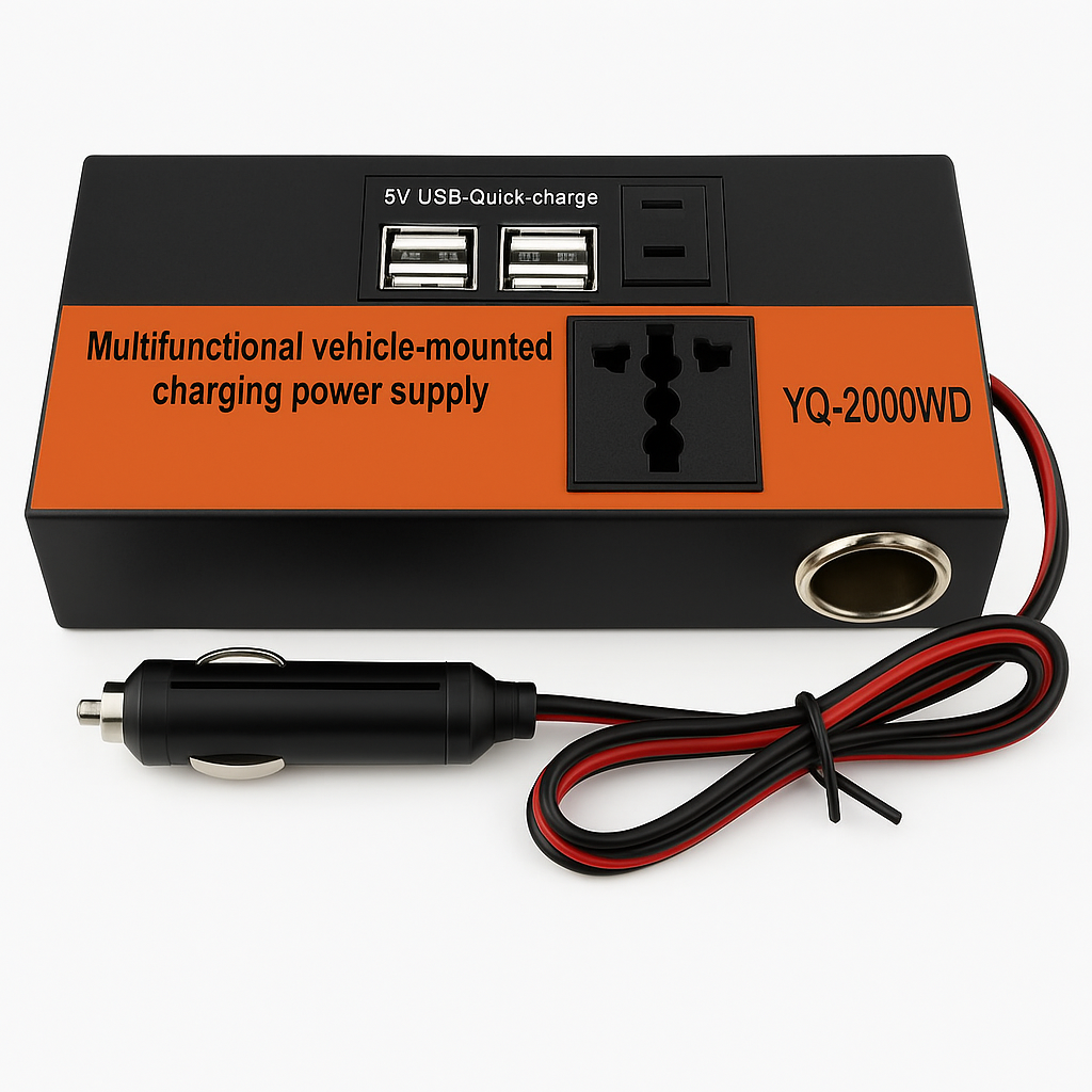 Inversor 200W - Convierte Energía de Auto a Electricidad