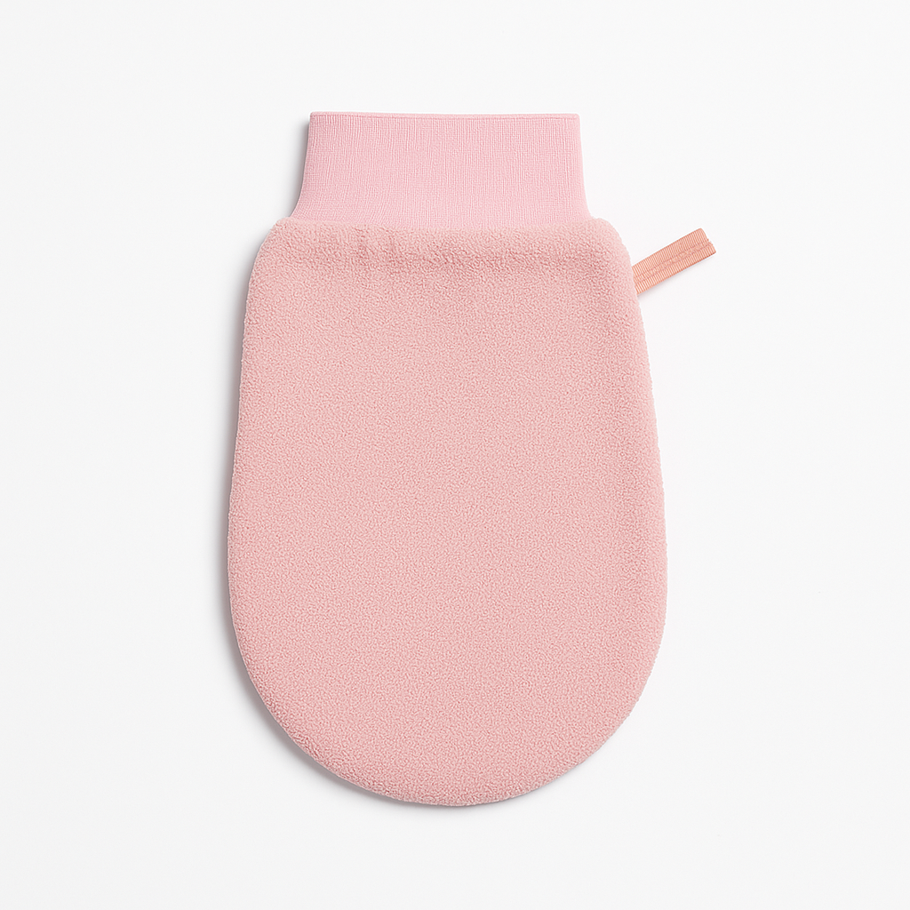 Guantes de Baño Exfoliantes de Arena y Barro (Rosa 14x21cm)