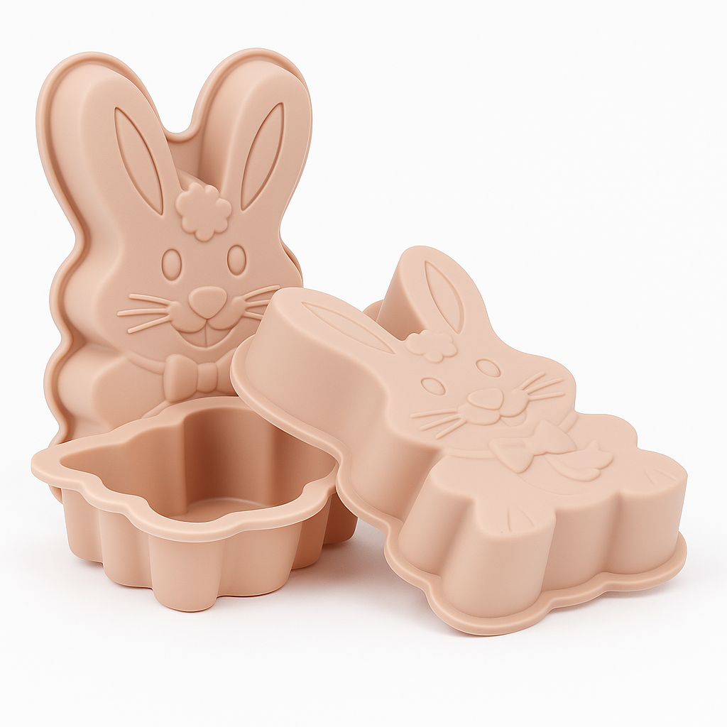 Molde Silicona Conejito Elegante para Repostería